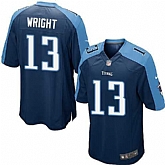 Nike Men & Women & Youth Titans #13 Wright Navy Blue Team Color Game Jersey,baseball caps,new era cap wholesale,wholesale hats
